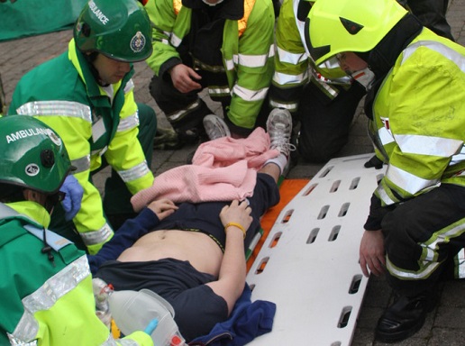 paramedics and fire service patient